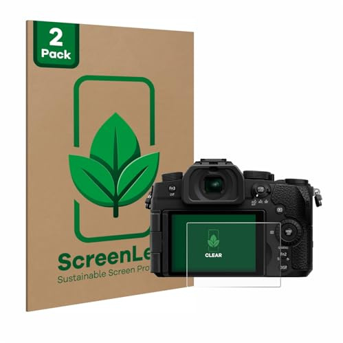 ScreenLeaf Schutzfolie für Panasonic Lumix DC-G97 | 2 Stück Transparenter Displayschutz Made in Germany Klare Displayschutz-Folie Kratzfest