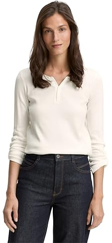 TOM TAILOR Damen 1024036 T-Shirt, 10315-Whisper White, S