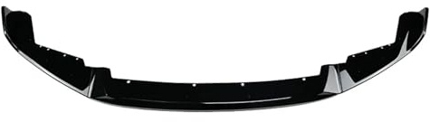 Lyykude Compatible for BMW F87 M2 CS M2 Coupé Competition Coupé 2016-2021 Becquet de lèvre de Pare-Chocs Avant Aspect Carbone Becquet de Menton Kit de carrosserie de Voiture Tuning(Glossy Black)