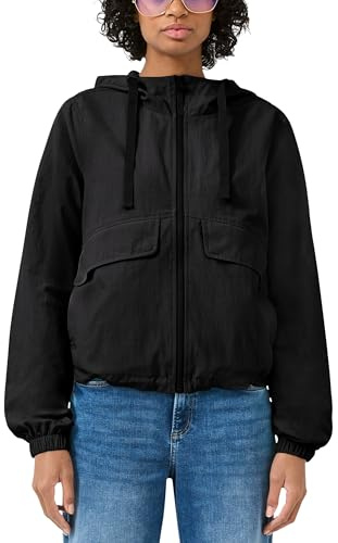 s.Oliver Damen Outdoor-Jacke – Kapuze, Reißverschluss, Regular Fit