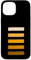 Orange Grunge Shades Stripes Orange Grafik Hülle für iPhone 15