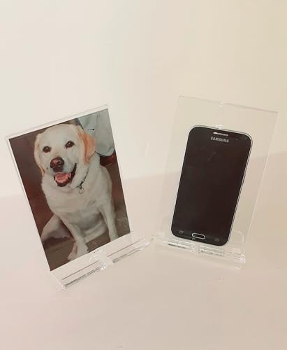 Generisch Telefonständer mit Bilderrahmen.2 Pack. Geeignet für alle Smartphones, Tablets und iPads.Personalisieren Sie mit Ihren eigenen Fotos,150 mm x 100 mm.