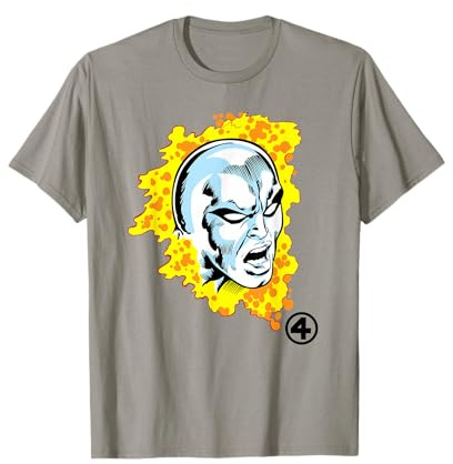Marvel Fantastic Four Silver Surfer Big Face Costume T-Shirt