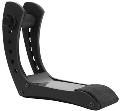 VBESTLIFE Support de Guitare électrique Ergonomique, Hauteur Réglable à 6 Positions, Support de Jambe de Repose-pieds, de Jambe de Guitare électrique (BLACK)