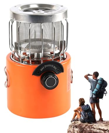 Generisch Mini chauffage de camping extérieur - Four à gaz portable 2000 W pour 5 m² | Réchaud de camping d'hiver Chauffage extérieur Pêche sur glace Cuisson Thé | Réchaud portable compact