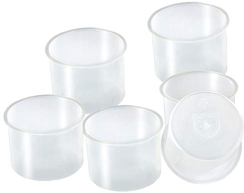 GRÄWE Becher für Trinkgläser, 6er Pack, Henkelgläser Zubehör, Wiederverwendbar, Transparent - 6 Stück