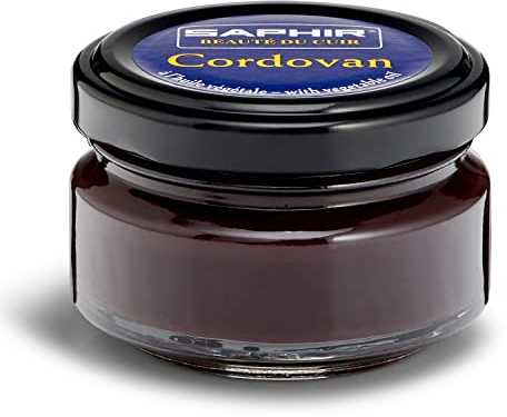 Saphir Crème Cordovan 50ml – Leather Shoe Polish Care to Restore and Shine, Cordovan, 50 ml