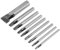 9Pcs Leder Hohl Punch Locher Cutter Flacher Gürtel Punching Tool 2mm Ovale Form