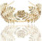 Deniferymakeup Vintage-Tiara im Barockstil für Hochzeit, Olivenzweig, Krone- und Tiara-Brautschmuck, Prinzessin, Königin, Krone für Braut und Brautjungfer