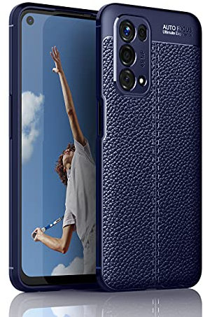 TingYR Coque pour Oppo A54 5G/Oppo A74 5G, Housse Silicone Ultra Mince, TPU Silicone, Anti Rayure, Anti Chute, Durable, Housse Étui pour Oppo A54 5G/Oppo A74 5G Smartphone.(Bleu)