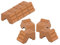 BigDean 8X Blumentopf Füßchen Terracotta Hellbraun Pflanzkübel Untersetzer extra stabile Kunststoff Füße