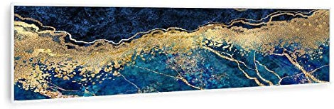 Klarstein Infrarotheizung mit Thermostat, 350W Elektroheizung, Smart Home Bild-Infrarotheizung zur Wandmontage, IR mit IoT/WiFi App-Control, Feuchtraum Flach-Heizkörper, CO2-Freie Wand Heizung