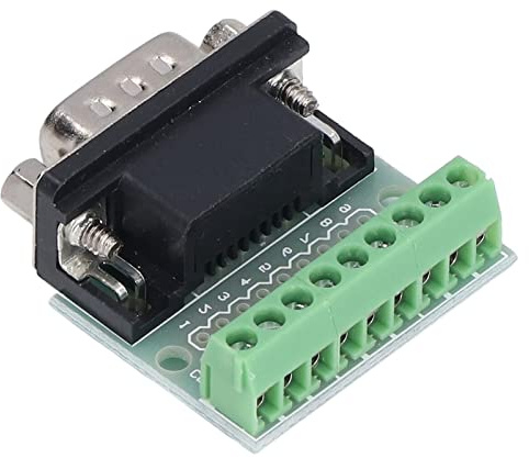 Klemmenblock, Breakout-Platine DB9-Stiftleiste zum Schrauben des 9-poligen Steckers Break Screw Connector Out Board für Klemmenblock RS232 RS485