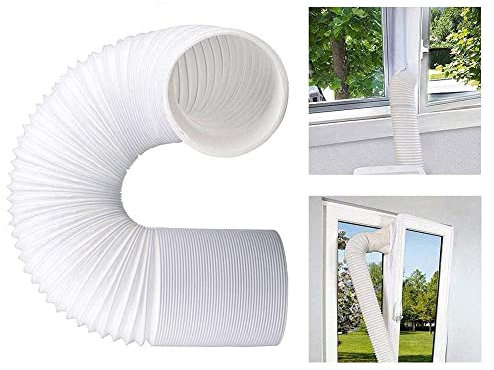 Exhaust Hose for Portable Air Conditioner, 5.9inch Diameter Venting Duct Extension Kit Universal AC Exhaust Vent Flexible Hose, Compatible with LG, Delonghi (Anti-Clockwise Thread & Length up to 59)