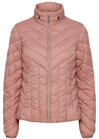 fransa FRPADMA Damen Steppjacke Übergangsjacke Jacke mit Stehkragen tailliert geschnitten mit Reißverschluss, Größe:M, Farbe:Ash Rose (171514)