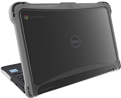 Brenthaven EXO Hard Shell Laptop Case Fits Dell 3110/3100 Chromebook (2-in-1) - Reliable, Rugged and Drop Tested Protection for Kids, Students, K-12 - Gray