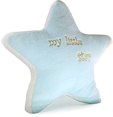 Aodafei Kuschelkissen Sternform, Kawaii Stern Kissen Deko Kissen Weiche Flauschig Dekokissen für Schlafzimmer Wohnzimmer Couch,Blau,45 cm