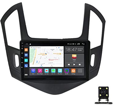 ZEARLY Radio De Coche 2 DIN Compatible con Apple Carplay, Android Auto, Pantalla De 9 Pulgadas para Chevrolet Cruze 2012-2015 con Bluetooth 5.1/Cámara De Respaldo/SWC/USB/FM/RDS,M6 Pro,8G+128G