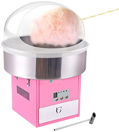 json2xml 1200W Commercial Cotton Candy Maker, Professional Cotton Floss Machine with Roll Top Bubble and Sugar Scoop, Marshmallow Machine for Birthdays & Parties & Celebrations