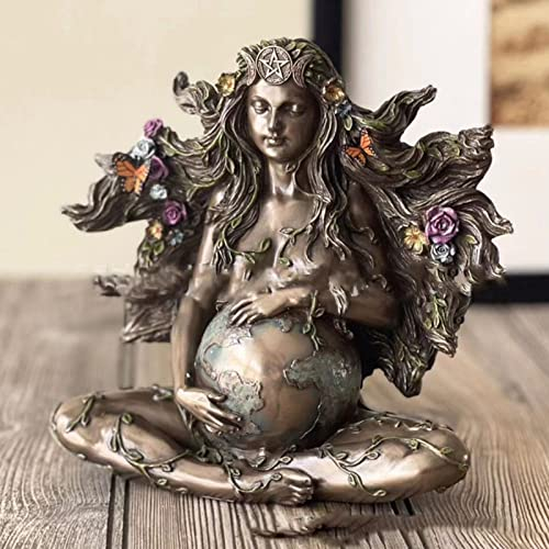 Jauhmui Millennial Gaia Statue, Mutter Erde Figur, Harz GöTtin, Home Garden Dekorative Polyresin Kunststatue, Ornament für Die Dekoration im Freien