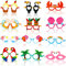 Gukasxi 12 lentes hawaianos divertidos Aloha Tropical Luau Party Paper Glasses Frame Hawaiian Party Favores de fiesta Photo Booth Props Decoración para adultos Niños Fiesta de verano Piscina Tiki