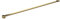 Hudson Reed FIX080 Brushed Brass Wetroom Screens Straight Wetroom Screen Support Bar, 1202mm, Brushed Brass