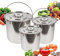 6L/12L/20L Edelstahleimer,Lebensmitteleimer Kücheneimer Futtereimer Milcheimer Eimer Garteneimer Baueimer mit Tragegriff + Deckel für Gastronomie (12L)