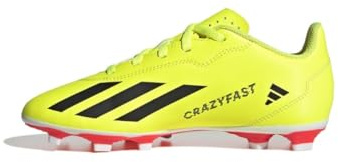 adidas Kinder Fußballschuhe X Crazyfast Club FxG J Solar Red/FTWR White/Tesoye 31