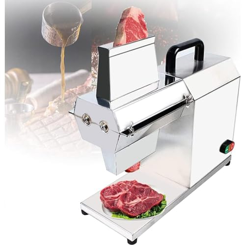 AuLYn Batticarne Elettrico Professionale 450W Batticarne per Carne Resistente 120 PCS/H Tritacarne con Corpo in Acciaio Inossidabile per Intenerire Manzo Tacchino Pollo Maiale Montone Pesce Bistecca