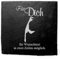 Deko Schiefer Untersetzer personalisiert Insel Sylt - Für Dich - 11x11cm Schwarz Bierdeckel Tischdeko Bieruntersetzer Weinuntersetzer