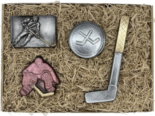 Schokoladen Geschenkset für Hockeyspieler – originelles Geschenk für Eishockey-Fans