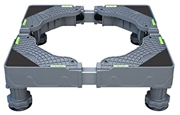 Base de machine à laver réglable Base de machine à laver réglable et portable Résistant à l'humidité Longueur/largeur réglable 40-68 cm Support de sèche-linge Support de réfrigérateur-congél