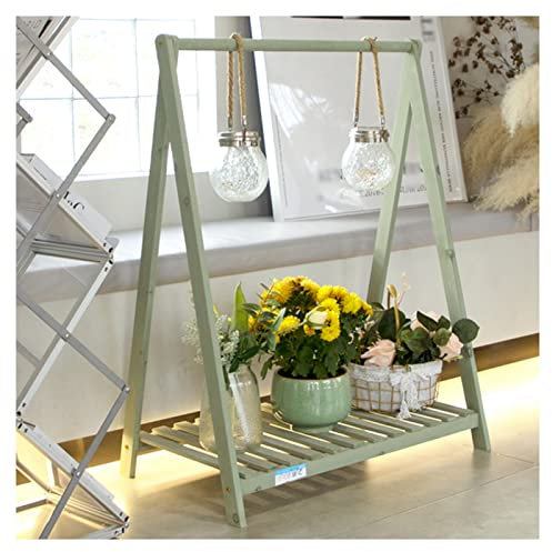 asdchZen Gartenbank-Topftisch, Potting-Bank-Tische, Unteres Regal Für Den Außenbereich, Gartentisch Zum Bepflanzen, Hofbalkon (Grün, 73 X 42 X 122 cm)