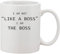Functon+ Mug en céramique avec inscription « I Am Not Like A Boss I Am The Boss »