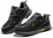 SPIEZ Calzado de Seguridad para Hombre, Resistente al Aceite, Antideslizante, Punta compuesta, Calzado de Seguridad y para Exteriores, Negro/Verde EU 41