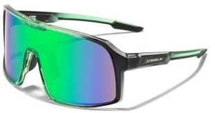 D.Franklin Sonnenbrillen - Sport-Sonnenbrille mit polarisierenden Gläsern und UV-Schutz - Outdoor Sports - Modell wind - Rechteckig - Für Männer und Frauen - Sunglasses