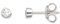 XENOX® Zarge Ohrringe - Damen Ohrringe aus hochwertigem 925/- Sterlingsilber mit Zirkonia Stein | XS3514N