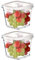 S.ROKE TTAN Square Glass Food Storage Containers, Glass Soup Containers With Lids, Airtight Glass Food Storage Container, Glass Meal Prep Containers, BPA-Free, Freezer, Dishwasher, Oven Safe -2 Pack