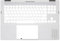 RTDPART Poggiapolsi per Laptop per HP OMEN 16-K0000 N19327-001 N19328-001 Senza Tastiera Bianco