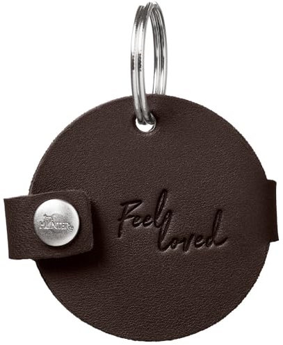 HUNTER Anhänger Hundemarken-Etui Aalborg Farbe Dunkelbraun, Größe M