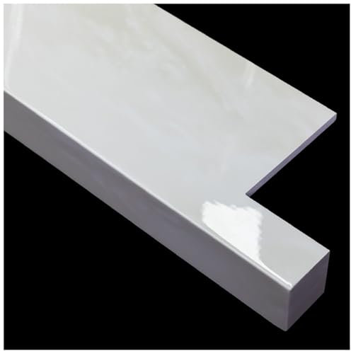 LXLZYXSF Window Sill Trim Cover Board Windowsill Plate with Ears, Cuttable Window Sill Nosing/Ledge Guard Protectors for Porch Kitchen Office Living Room(180cmx20cm (70 7/8 x 7 7/8))