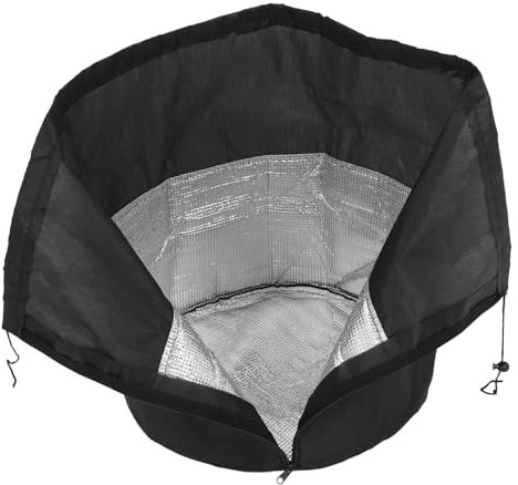 Frostschutzabdeckung für Pflanzen 1 Stück Schwarz gegen Kälte und Frost