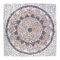 DIVERO Fliesen-Mosaik Rosone – Motiv: Sonne - aus Marmor – Farbe: creme grau – Größe: 90 x 90 cm
