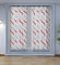Home Tresor - Coppia Tende a Vetro Moderne per Interni Tendine a Onde Colorate per Finestra e Portafinestra Cucina Camera Salotto mod. Debora - Grigio, 70x240 cm