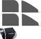 4 Parasoles para Ventanas de Coche para Seat Leon III ST 2016-2020, Parasol de Protección Solar, Parasoles para Ventanas Laterales Delanteras
