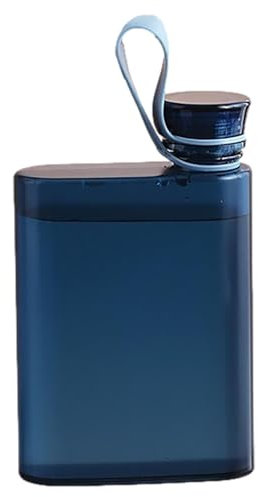 Flat Water Bottle | Slim A5 Hydration Flask | Slim Water Bottles | Travel Water Bottle | 400ml Leakproof Travel Bottles | Compact bpa frree Drink Container For Gym, Hiking, Outdoor And Daily Carry
