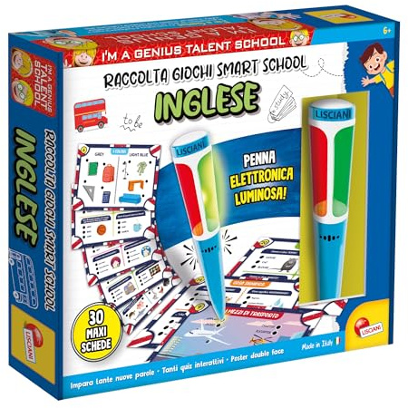 Lisciani Giochi- I'm a Genius Sammlung Spiele Smart School Englisch, 113859