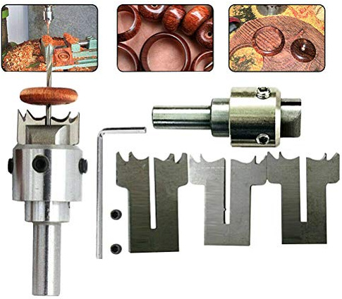 Masyrt Dickes Ringmacher-Set aus Holz, Stahl-Holzperlenbohrer, Haushalts-DIY-Werkzeuge für die Herstellung Personalisierter Holzringe, Brillante Holzverarbeitung, für (Wie Gezeigt)