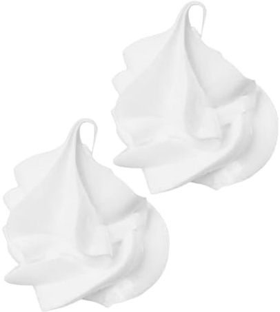 Kleine Künstliche Eiscreme Toppings 2stücke aus Cream Glue, Weiß