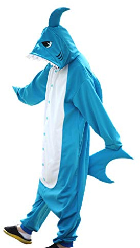 wotogold Animal Requin Pyjamas Unisexe Costumes Cosplay pour Adultes